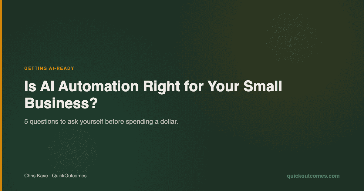 Is AI Automation Right for Your Small Business? 5 Questions to Ask First